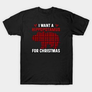 Hippo Christmas T-Shirt